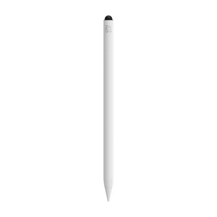 ZAGG PRO STYLUS 2 Stylus Pen for iPad - White | Precision Digital Pen for Drawing, Note-Taking & Professional Use | Compatible with Apple Pencil 2nd Gen