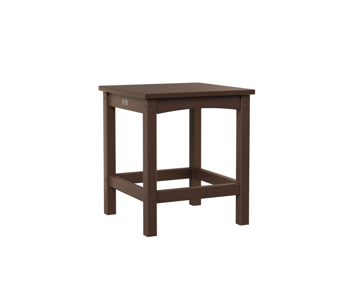Berlin Gardens Camden Square End Table - Stylish & Durable Side Table for Living Room, Bedroom, or Patio - Perfect for Coffee, Books & Decor