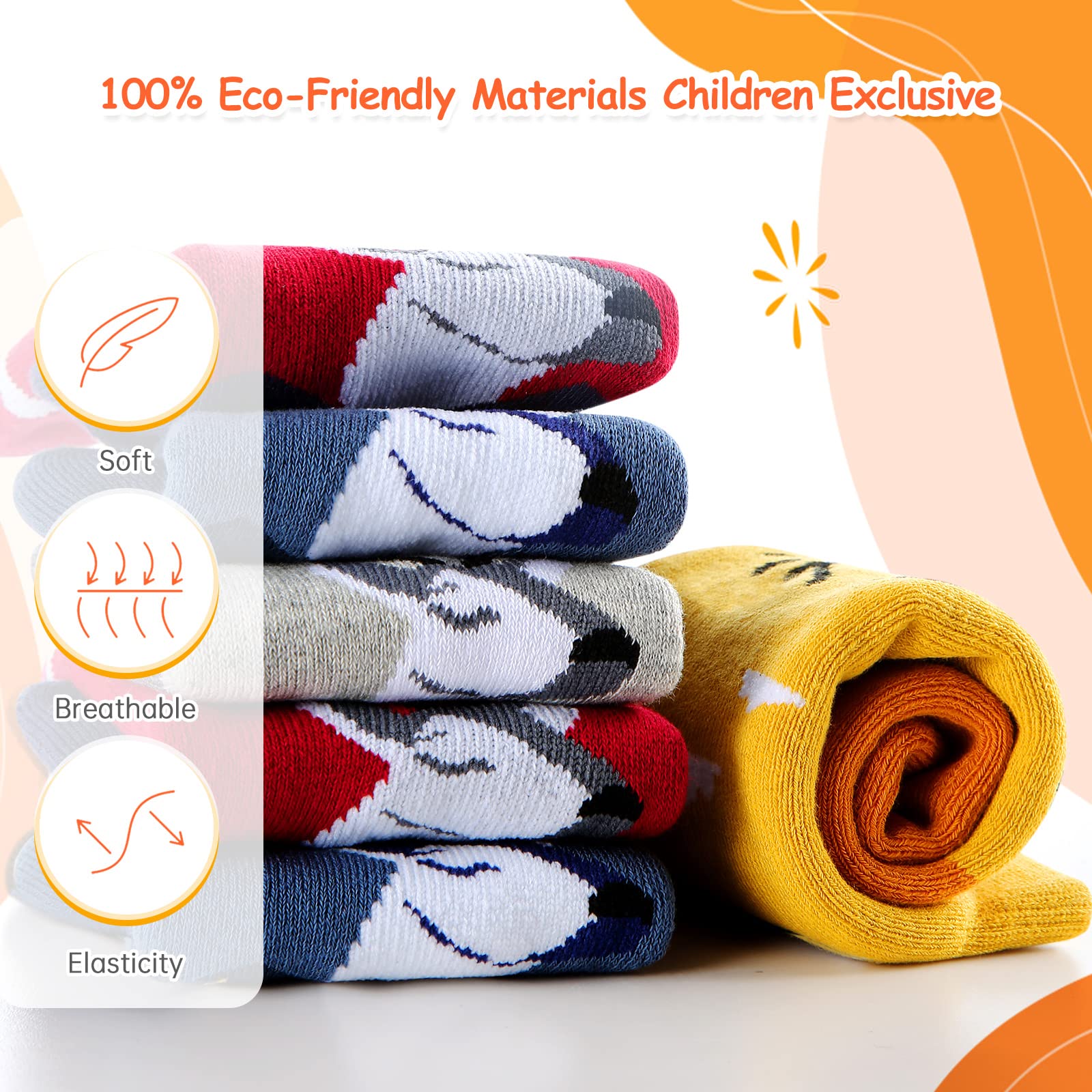 Cimkiz Kids Ski Socks (2 Pairs/3 Pairs) - Warm Winter Ski Socks for Boys & Girls, Toddler Snowboarding Socks for Outdoor Skiing & Snow Sports - Perfect for Ski Trips & Winter Adventures