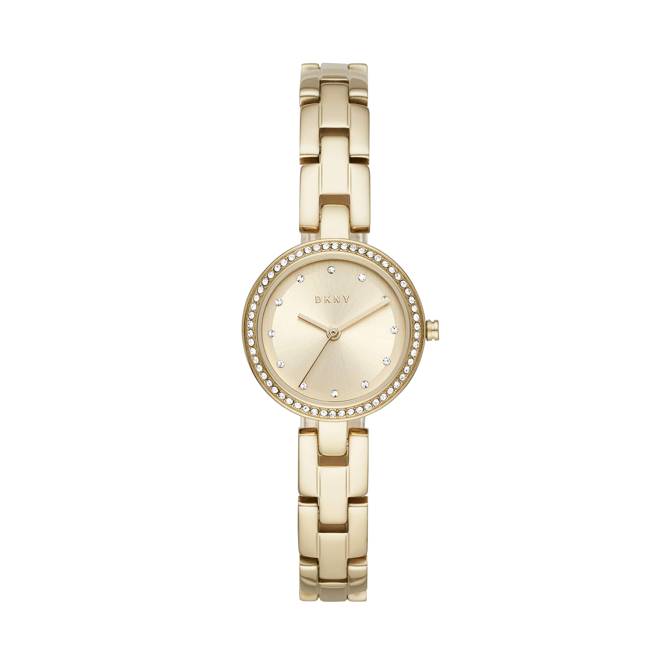 DKNY Women's Gold-Tone Stainless Steel Dress Watch with Quartz Movement - Elegant Timepiece for Office, Party & Special Occasions