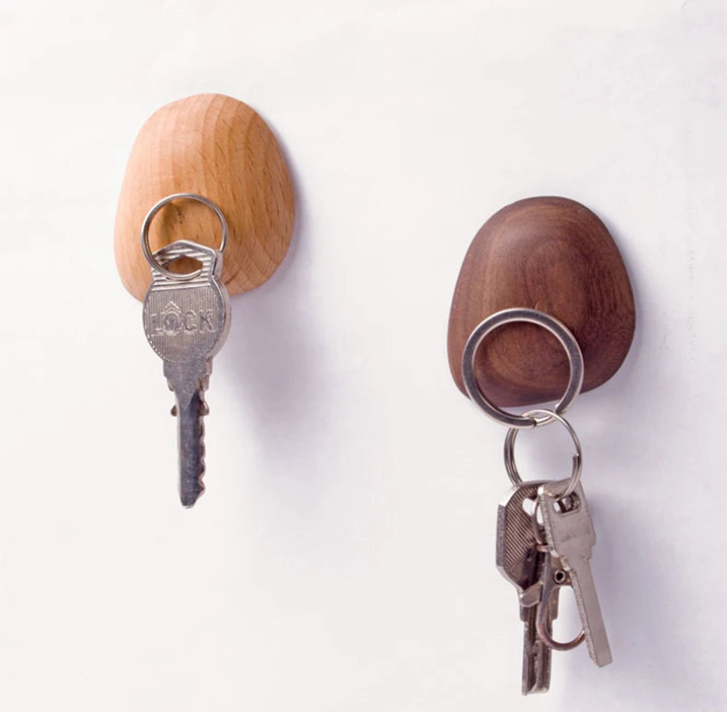 Strong Magnetic Key Holder Hooks - Heavy Duty Wall Mount Organizer for Keys, Kitchen Utensils & Tools - Perfect for Home, Office, Garage Entryway Organization
