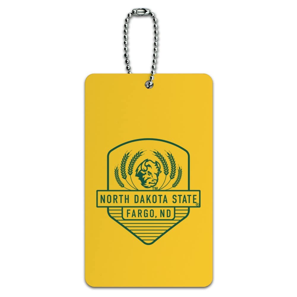 North Dakota State Badge Luggage Tag - Personalized Suitcase ID Tag for Travel, Carry-On & Checked Bags - Durable Name Badge for Airlines, Business Trips & Vacation