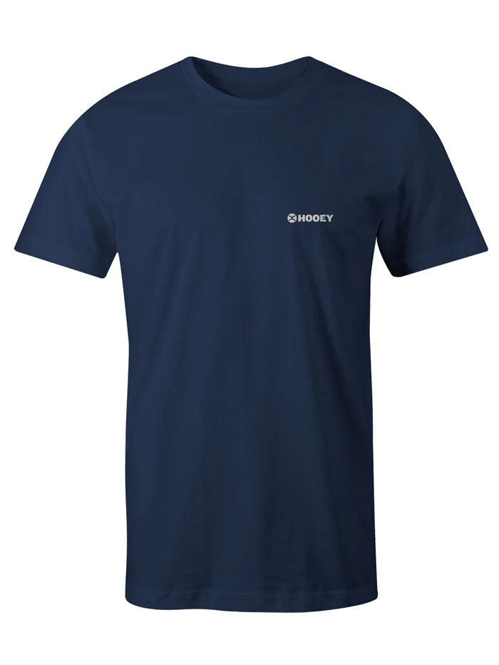 Hooey HT1682NV Men's Zenith Short Sleeve T-Shirt - Comfortable Casual Navy Blue Cotton Tee for Everyday Wear & Outdoor Activities