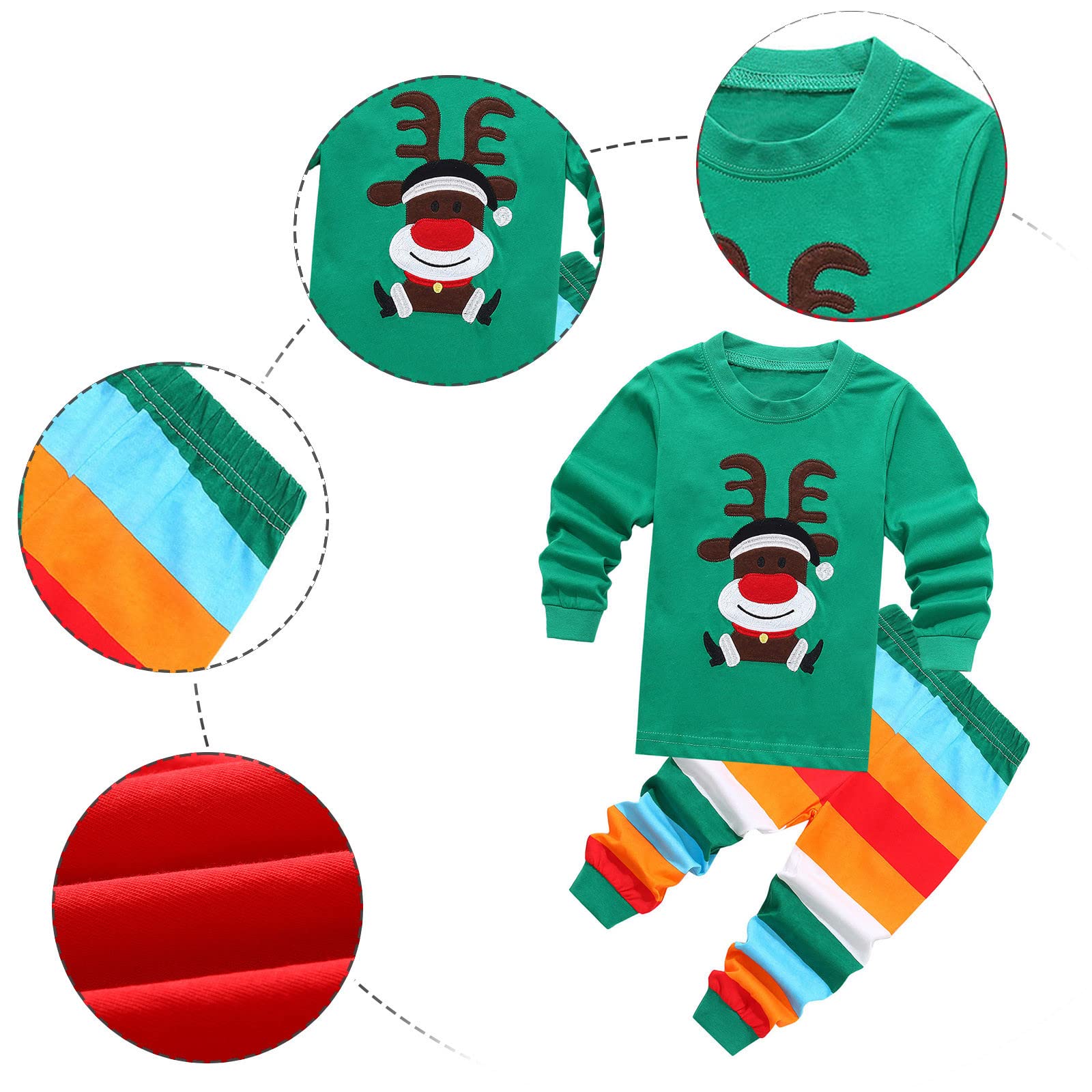 **Santa Christmas Pajamas Set for Toddlers - Boys & Girls Holiday Sleepwear, Festive Xmas Family Matching Outfits - Perfect for Christmas Eve, Holiday Photos & Cozy Winter Nights**