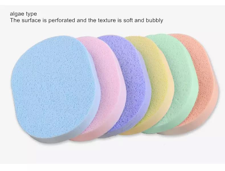 4 Pack Facial Sponges - 100% Cellulose Makeup Remover Pads, Compressed Cleansing Sponges for Gentle Face Washing & Makeup Removal - Ideal for SPA, Massage, and Daily Skincare Routine