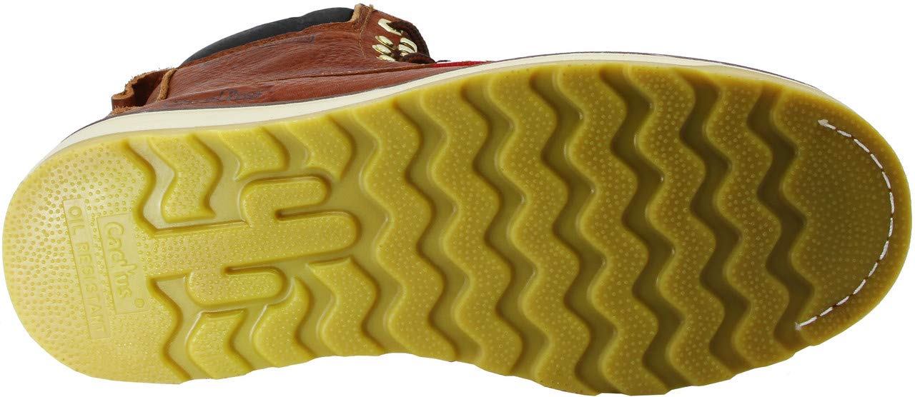 CACTUS Men's 8-Inch Soft Toe Oil-Resistant Work Boots - Full Grain Leather, Flexible Polyurethane & Rubber Dual Density Outsole - Ideal for Gardening, Landscaping, Construction and Outdoor Work