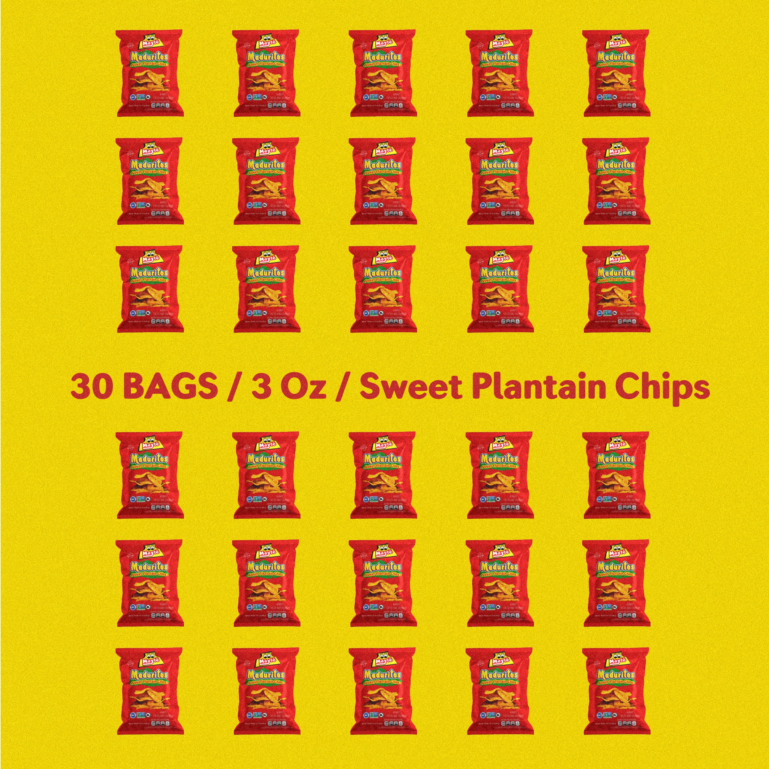 Mayté Sweet Potato Chips & Plantain Chips - 3oz Non-GMO, Gluten-Free, Kosher Snacks - Healthy Vegan Snack for Parties, Travel & On-The-Go