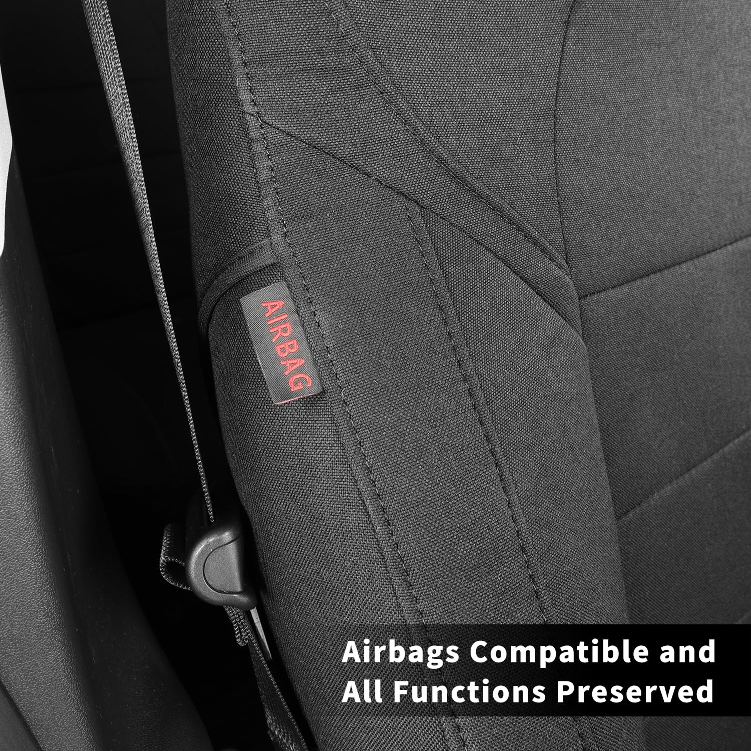 2020-2025 Nissan Sentra Seat Covers - Custom Fit for S/SV/SR/Midnight Edition | Full Coverage Airbag-Compatible Polyester Seat Protectors (Black Full Set) | Perfect for Daily Commuting & Road Trips