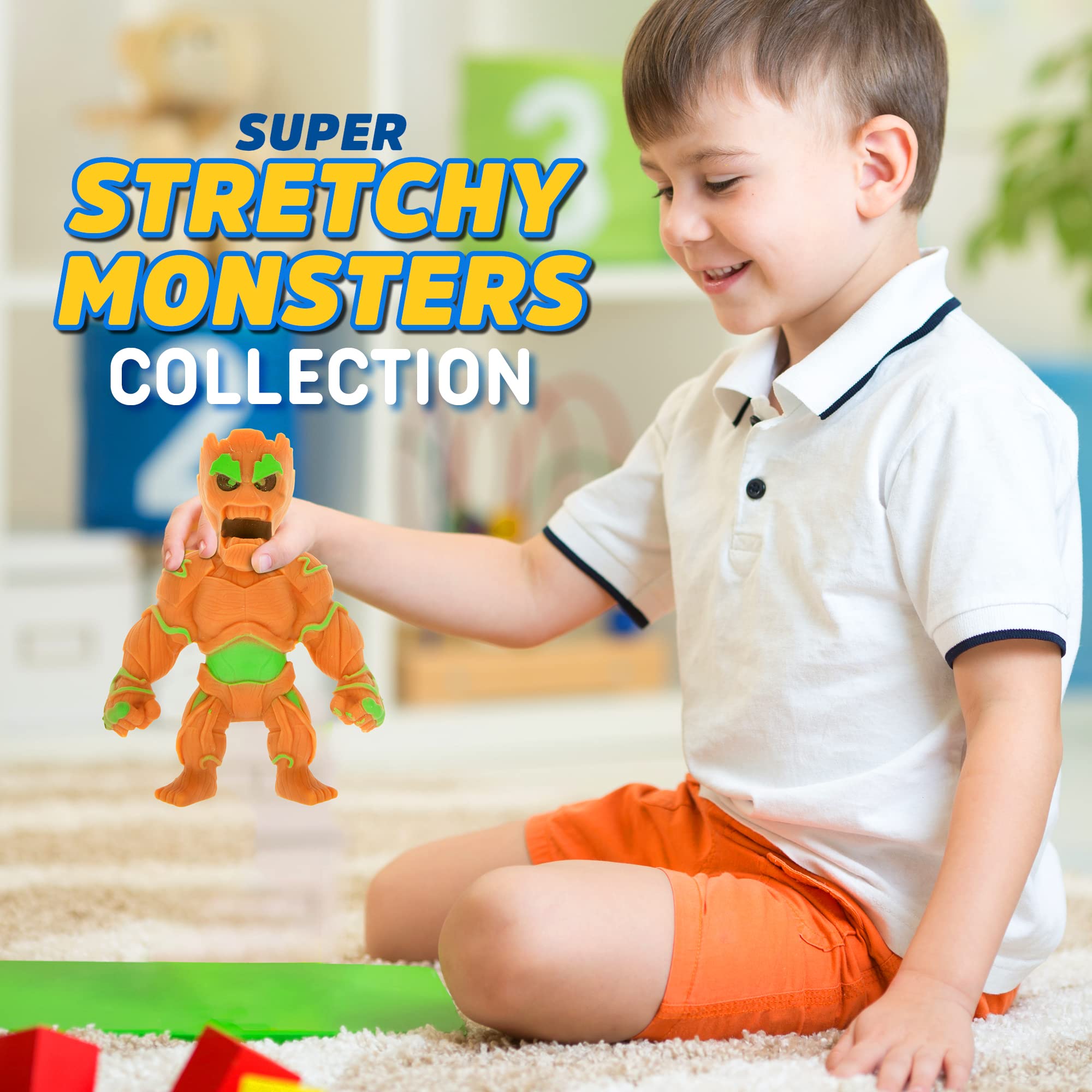 Monster Flex Stretchy Toys for Kids - 14 Unique Spooky Stretch Monsters Sensory Fidget Stress Relief Toys | Birthday Party Favors, Classroom Rewards & ADHD Anxiety Relief | Series 3 Ghost Knight Collectible