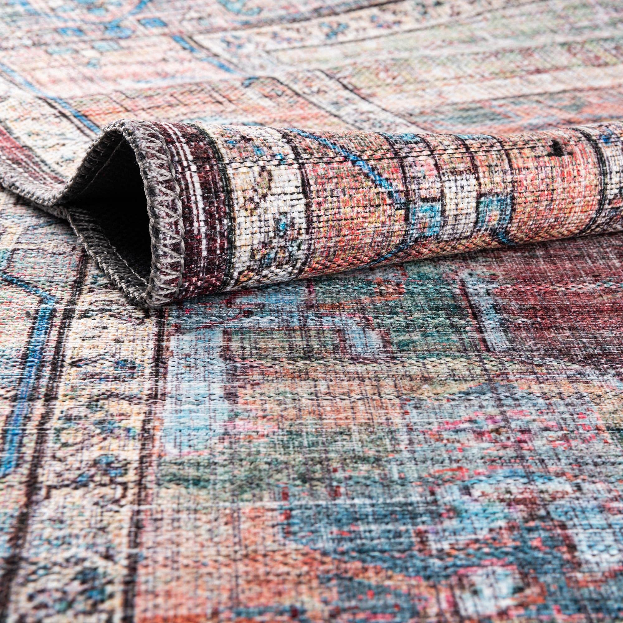 Washable Area Rug 10' x 13' - Low Pile Modern Carpet for Living Room & Dining Room | Durable Easy-Clean Floor Mat for High Traffic Areas & Open Concept Spaces - Maahru Collection by Rugs.com