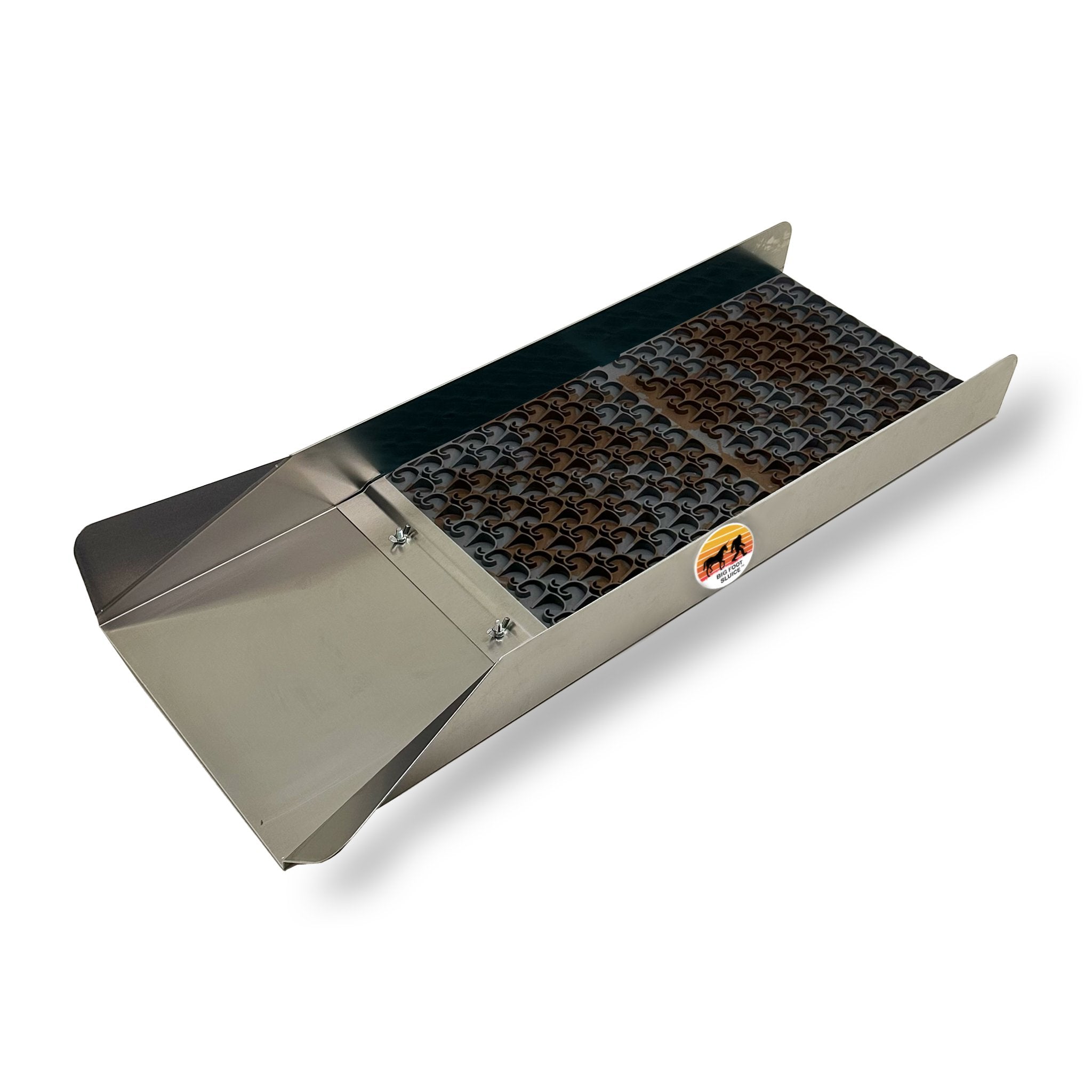 Prospectors Dream Gold Sluice Box 10x35 with Dream Mat - Lightweight Portable Gold Panning Equipment for River & Stream Prospecting