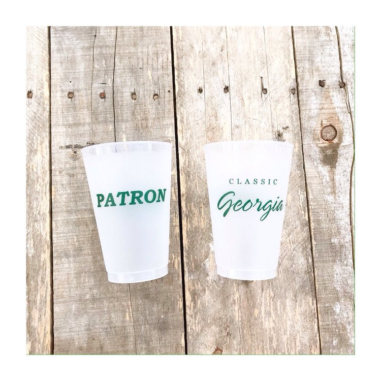 Classic Georgia PATRON Cups - Premium Whiskey Glasses for Bourbon, Scotch & Cocktails - Perfect for Home Bars, Parties & Gifts