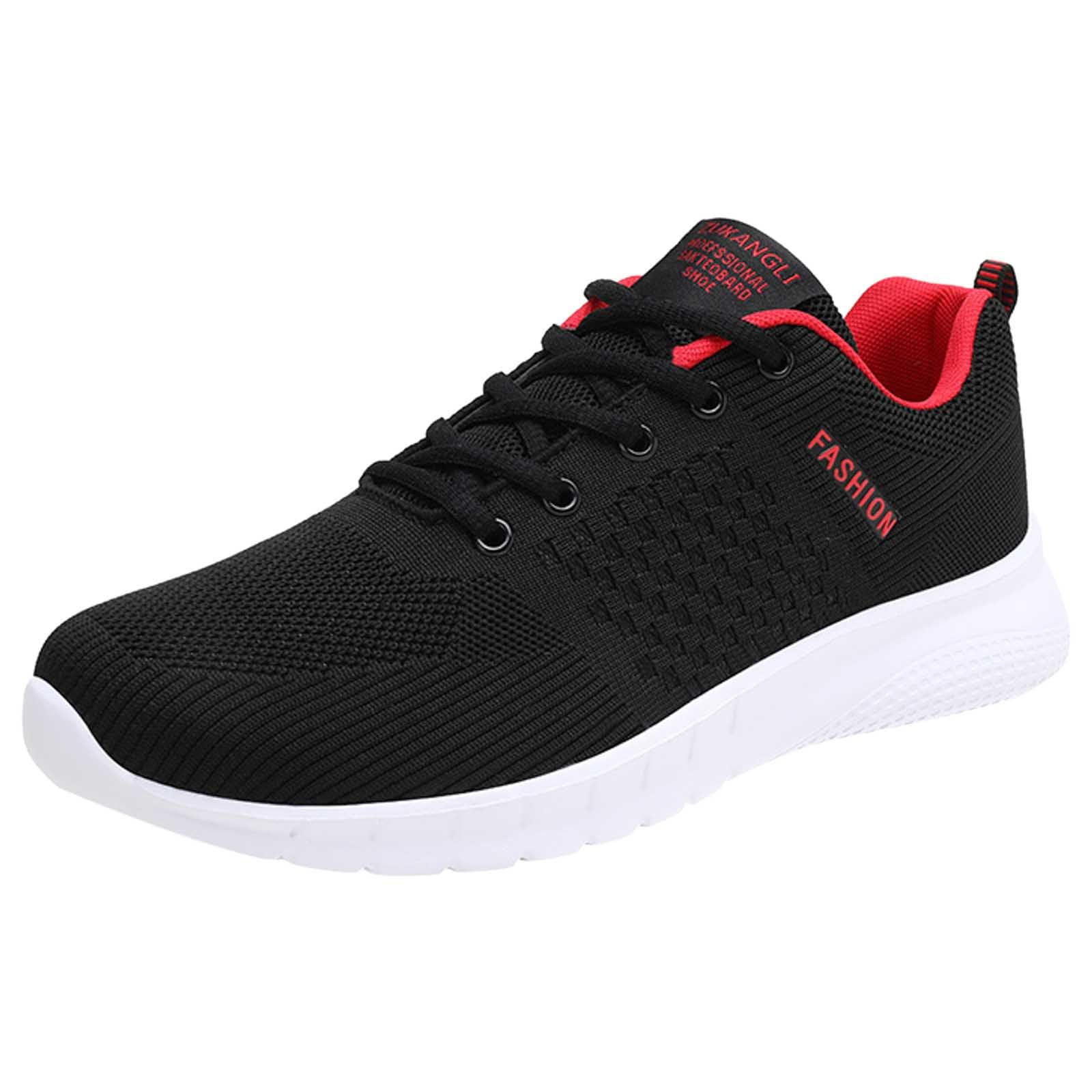 **Men's Trail Running Shoes - Best Gym & Beach Shoes for Men - Sailing & Deck Shoes - Size 14 - Height Increasing Casual Leather Shoes (Red) - Perfect for Outdoor Activities, Gym Workouts & Beach Adventures**