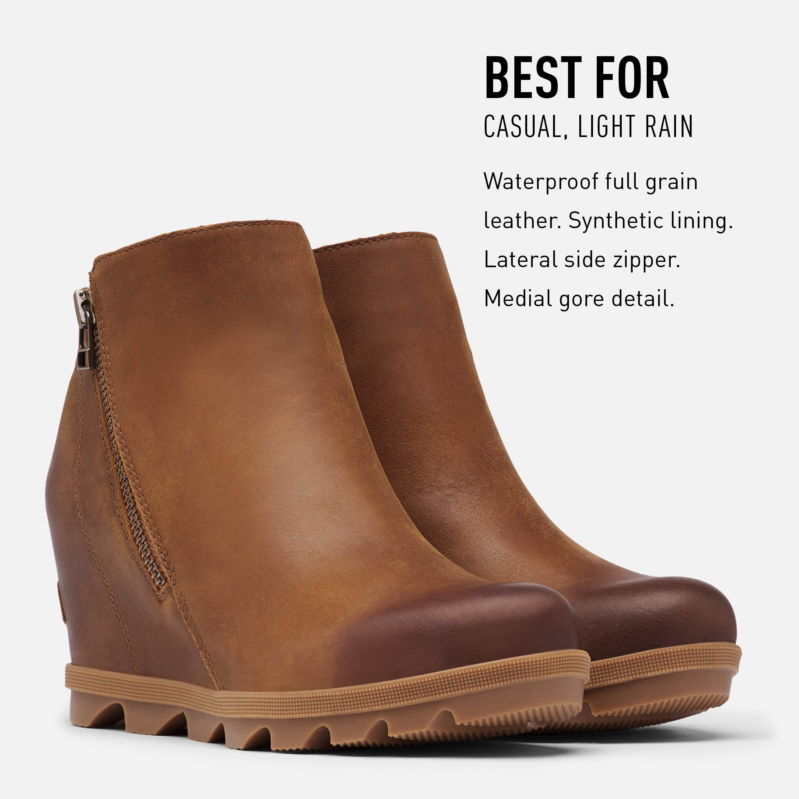 Sorel Women's Joan of Arctic Wedge II Waterproof Winter Boots with Zipper - Stylish & Warm Snow Boots for Women, Perfect for Hiking, Snowy Weather & Outdoor Adventures