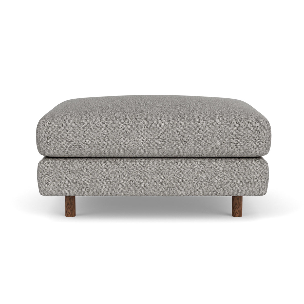 Stylish Dylan Boucle Ottoman - Modern Footrest & Accent Chair for Living Room, Bedroom, or Office - Soft & Durable Upholstered Pouf with Non-Slip Bottom