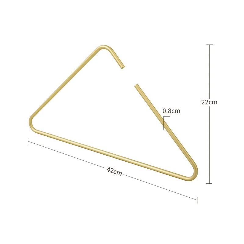 5-Pack Heavy Duty Triangle Clothes Hangers - Solid Metal Garment Hangers for Closet Organization, Pants, Skirts & Jackets - Space Saving Wardrobe Storage Solution