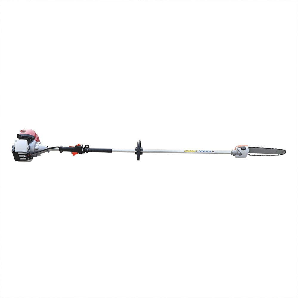 37CC Gas Pole Saw - 4-Stroke Chainsaw for Tree Trimming & Pruning - Long Reach Trimmer for Garden & Farm Use
