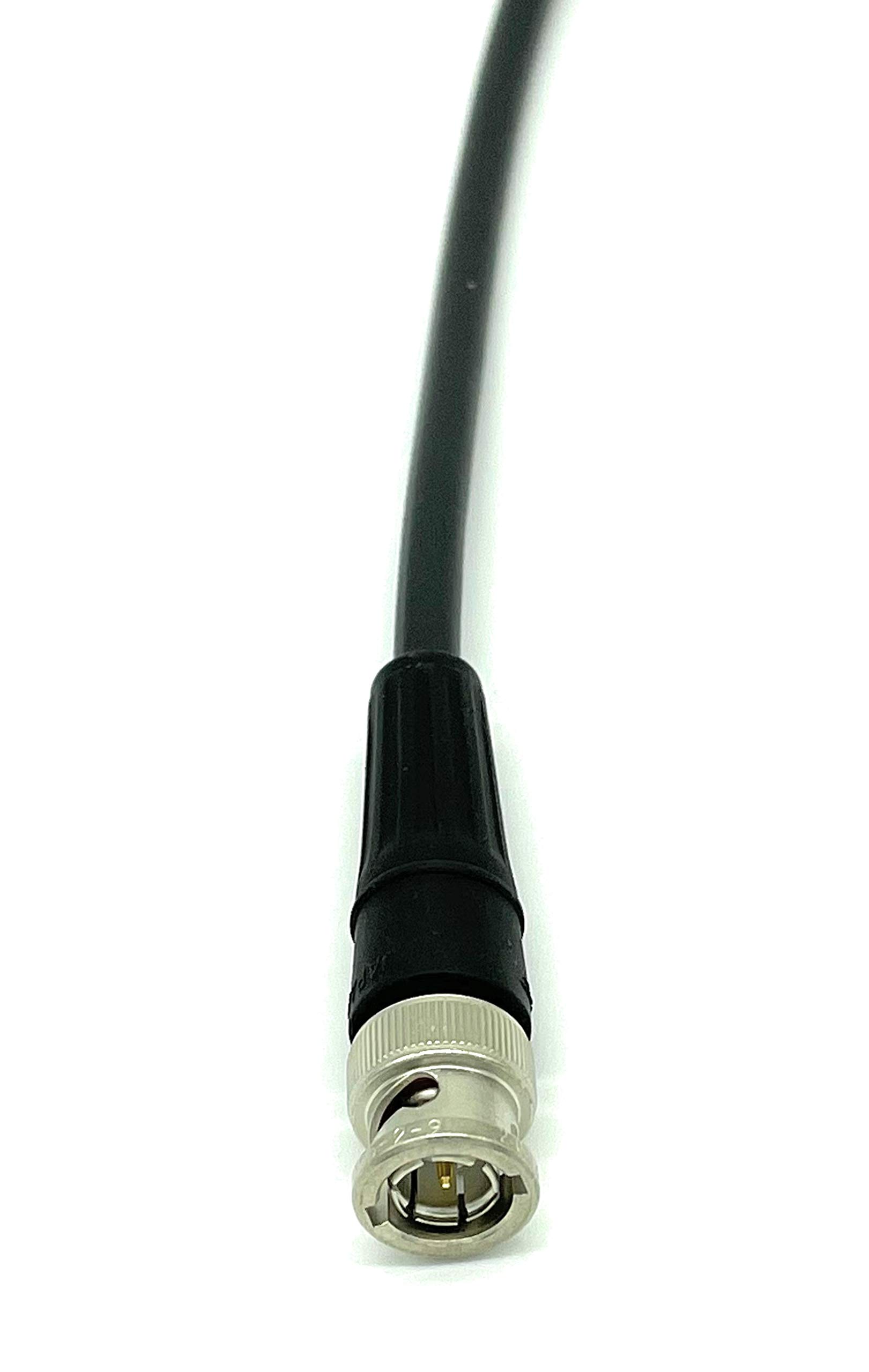 100ft RG59 HD SDI BNC Extension Cable Male to Female - High-Quality AV Video Cable for CCTV, Security Cameras & Broadcast Equipment - Durable Black Coaxial Cable for Professional Installations