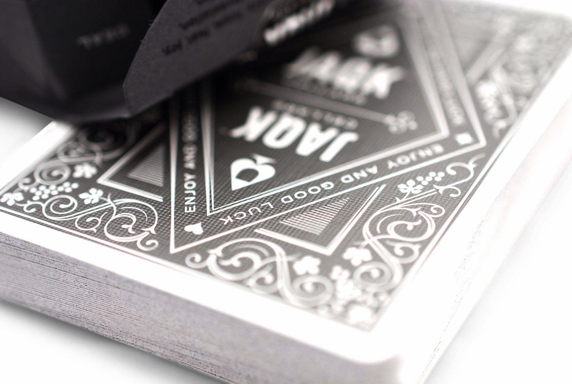 Black Jaqk Playing Cards - Premium Poker Cards for Magic Tricks, Cardistry & Game Nights - Perfect for Professional Magicians, Card Enthusiasts & Home Entertainment