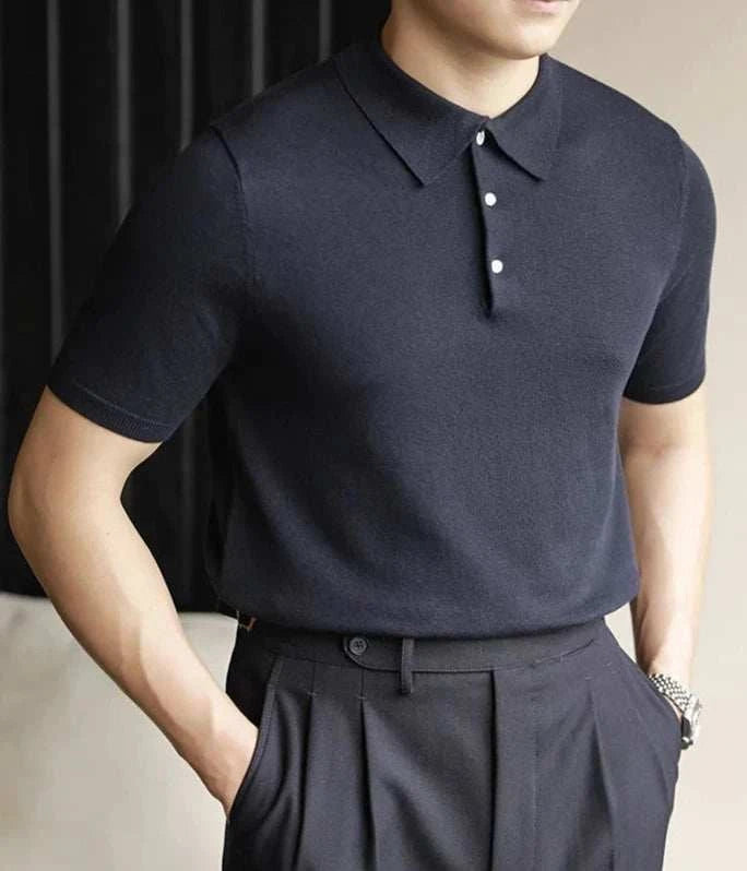 Men's Classic Polo Casual T-Shirt - Breathable Cotton Short Sleeve Shirt for Everyday Wear | Perfect for Work, Golf, and Outdoor Activities