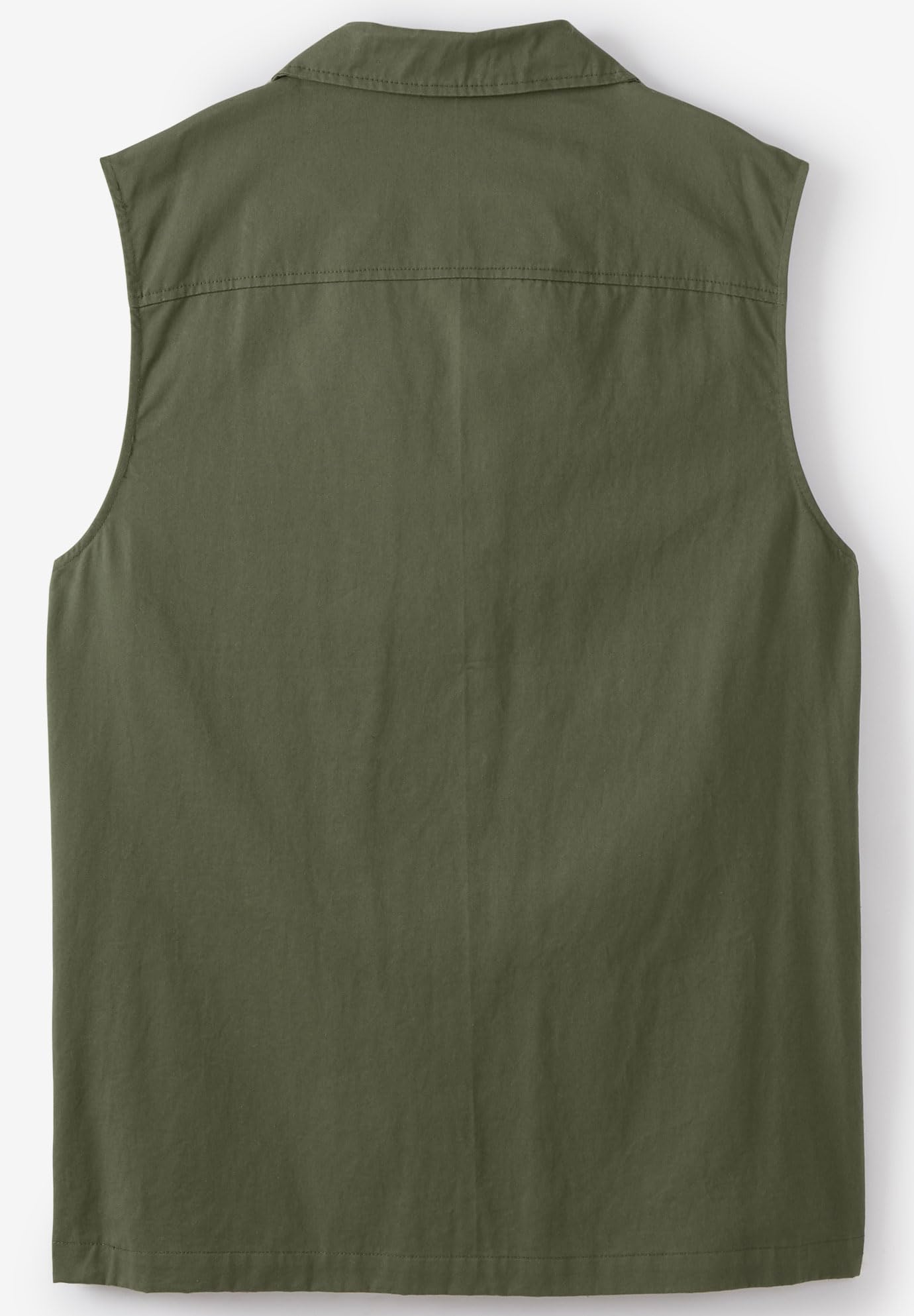 KingSize Men's Big & Tall 9 Pocket Twill Utility Vest - Durable Outdoor Work Vest for Hiking, Fishing & Camping (Boulder Creek Collection)