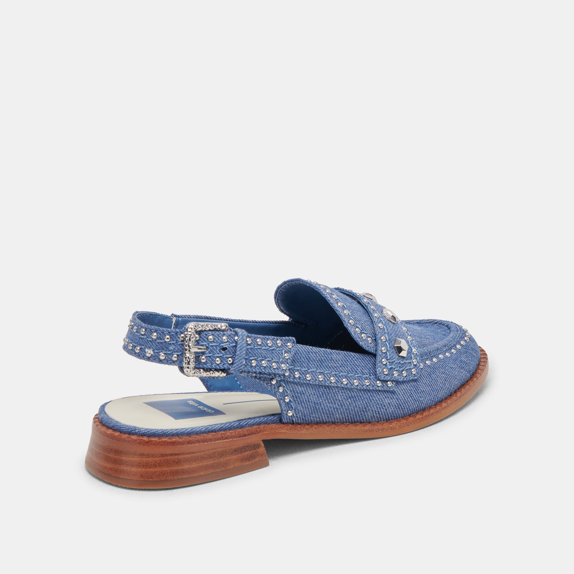 Hard Stud Loafers for Men - Blue Denim Slip-On Shoes - Comfortable & Stylish Casual Footwear for Office, Travel & Everyday Wear
