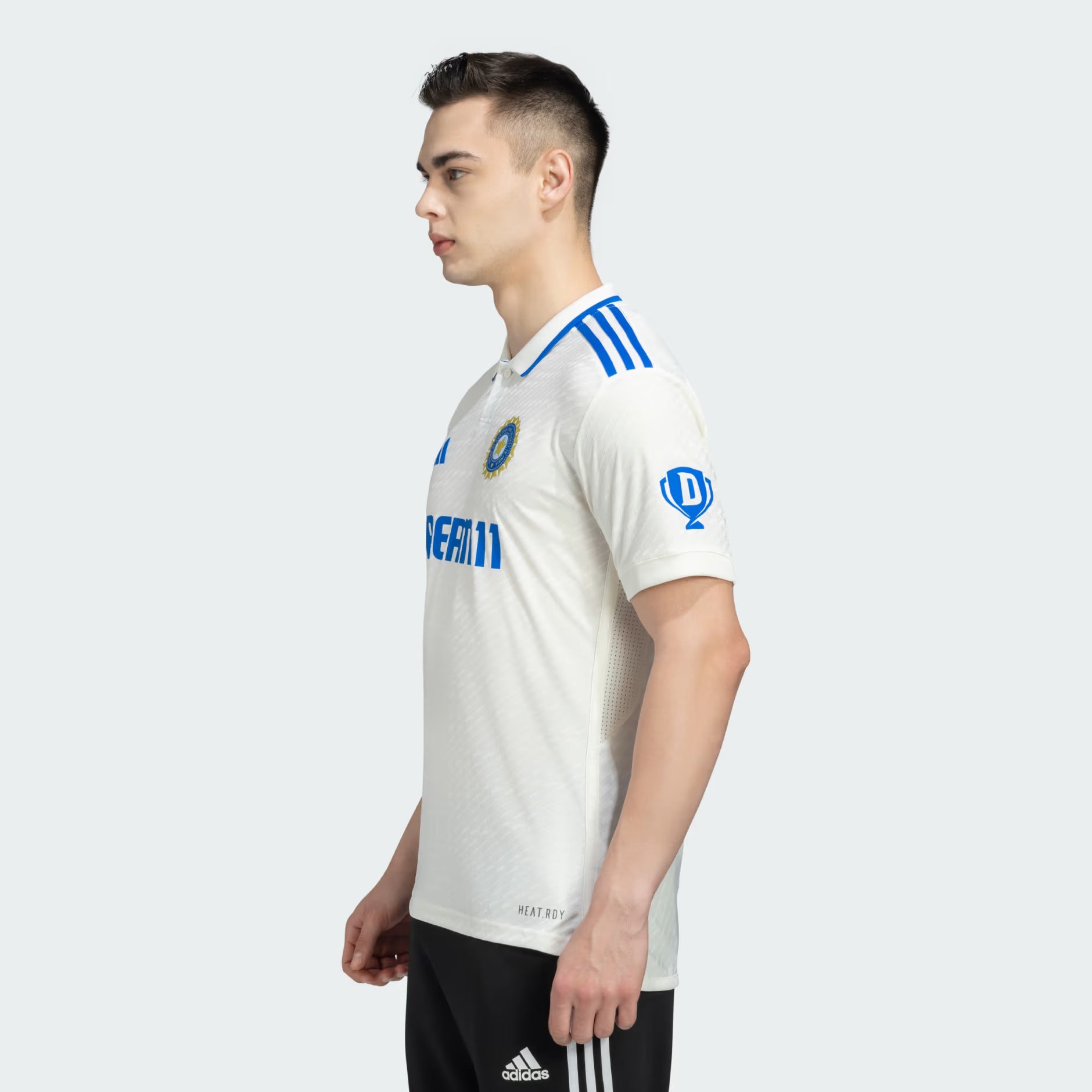 Adidas India Test Match Cricket Jersey - Authentic Cricket Shirt for Men - Perfect for Cricket Matches, Training & Fan Wear