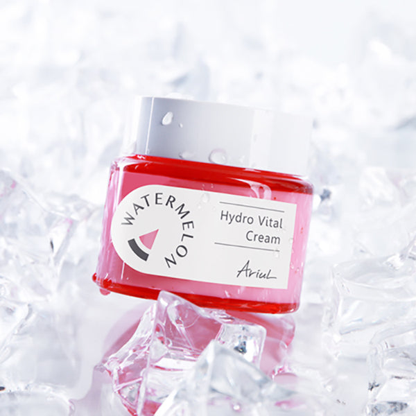 Ariul Watermelon Hydro Vital Cream 55ml - Hydrating Face Moisturizer for Dry Skin | Day & Night Use for Glowing Complexion