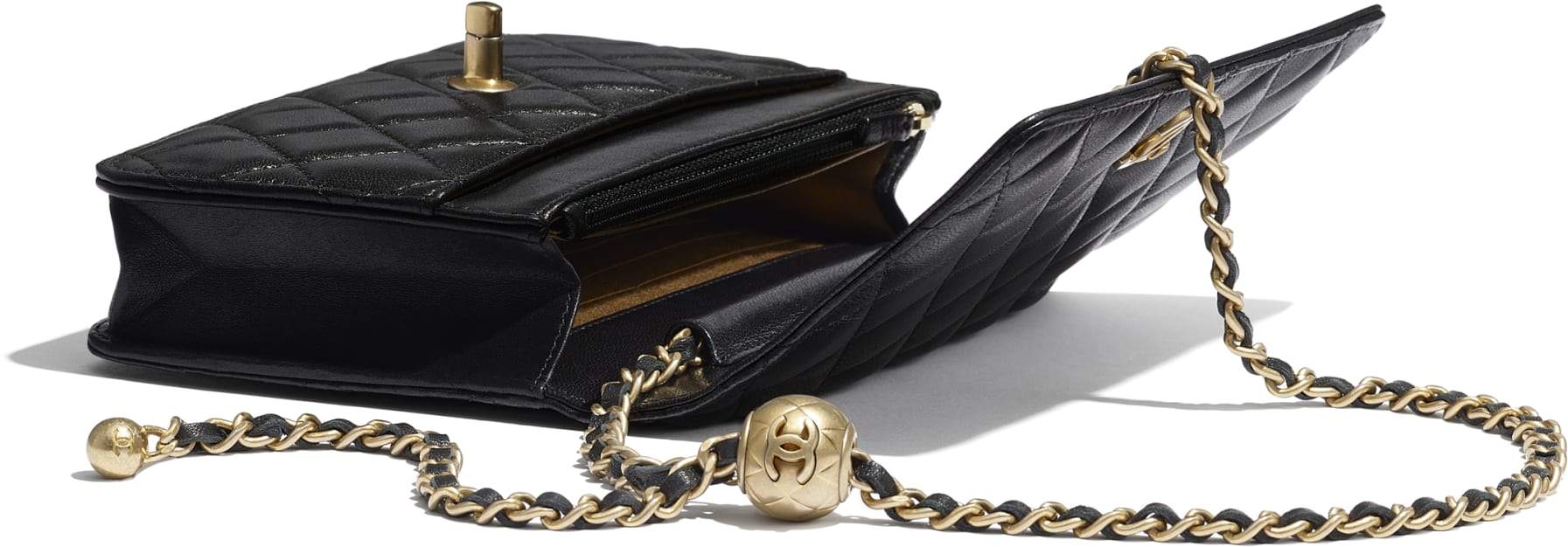 Chanel Wallet On Chain WOC Classic Caviar Gold-Toned Metal Black Crossbody Bag for Women | Perfect for Evening Parties, Date Nights & Daily Essentials