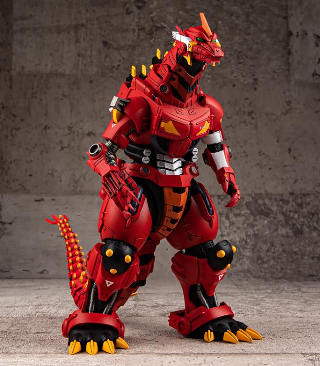 Aoshima ACKS Godzilla vs. Evangelion Mechagodzilla Type 3 Kiryu Kai EVA Unit 02 Color Ver. Model Kit - Anime Action Figure Collectible for Display & Gifting