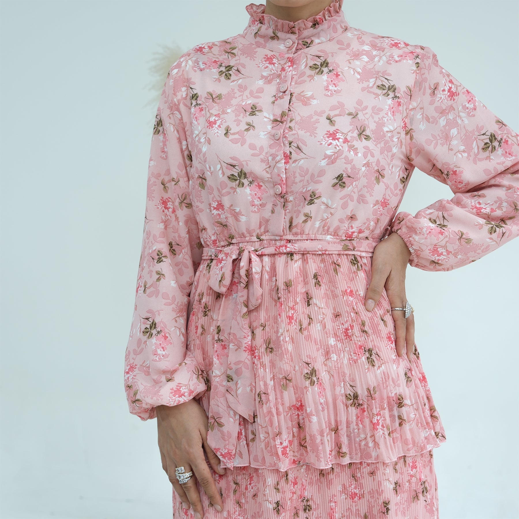 Fleur Maxi Dress in Perfect Pink - Elegant Flowy Long Dress for Women, Summer Beach Wedding Party Outfit