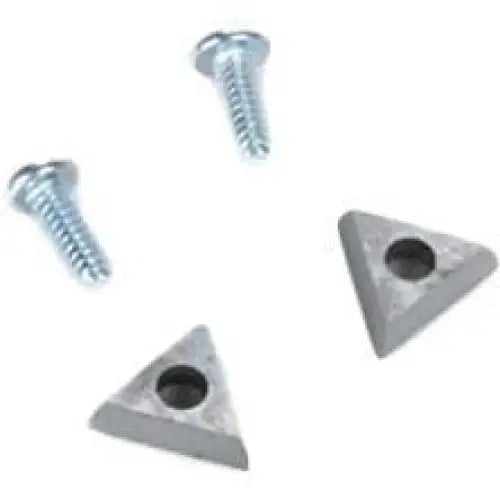 Ammco Carbide Insert Positive Rake 2-Pack (.032 in Radius) - High Precision Cutting Tools for Metalworking & Machining