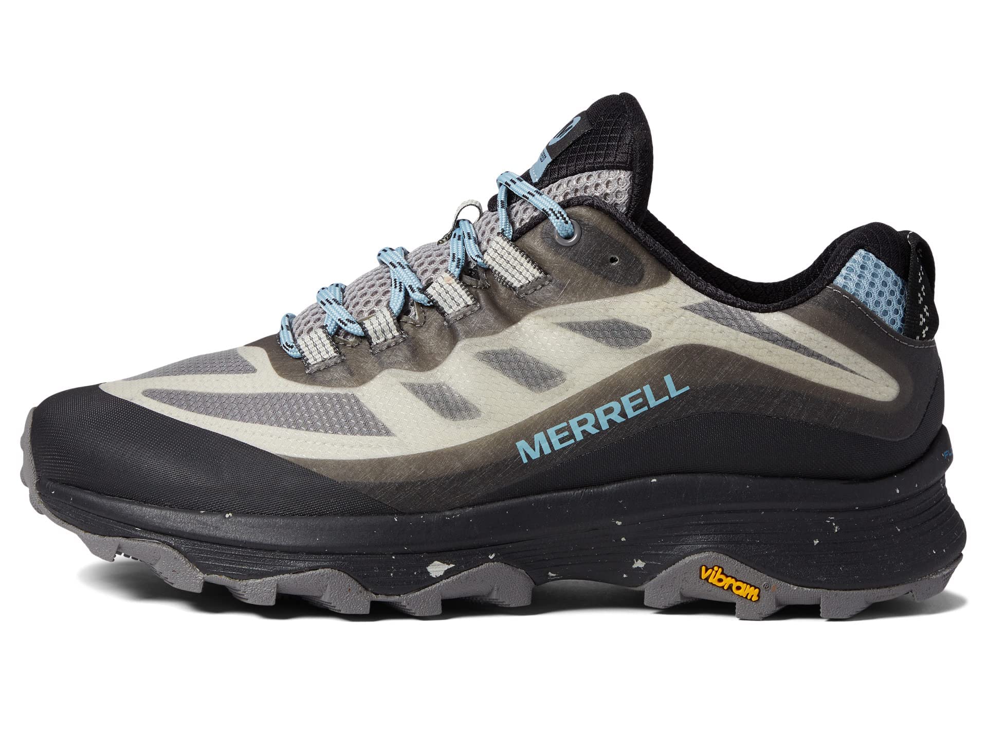 Merrell Moab Speed Women's Hiking Shoes - Breathable Textile Upper with PU Foam Insole & FloatPro Foam™ Midsole - Charcoal/Altitude Size 6.5 M - Perfect for Trail Running, Outdoor Adventures & Daily Wear