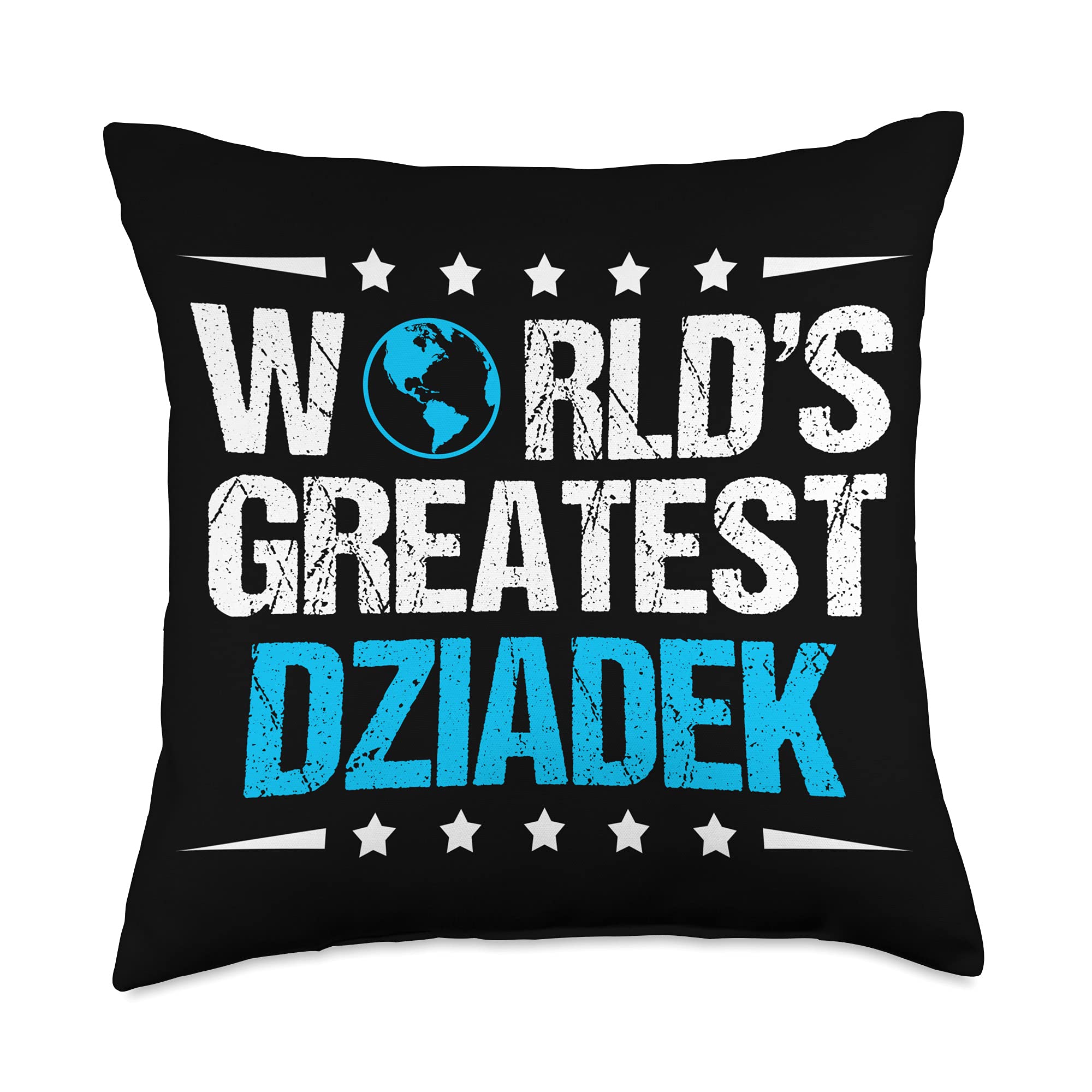 Premium 18x18 Multicolor Dziadek Throw Pillow - Soft Decorative Cushion for Sofa, Bed & Home Decor - Perfect Gift for Grandparents Day & Cozy Living Room Accent