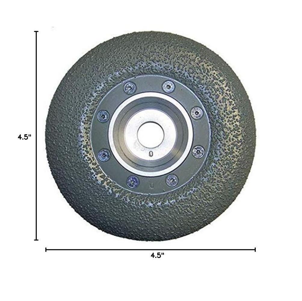 DITEQ 4.5 Inch 40 Grit Brazed Diamond Grinding Wheel for Concrete, Stone, and Tile - Perfect for Surface Preparation and Material Removal
