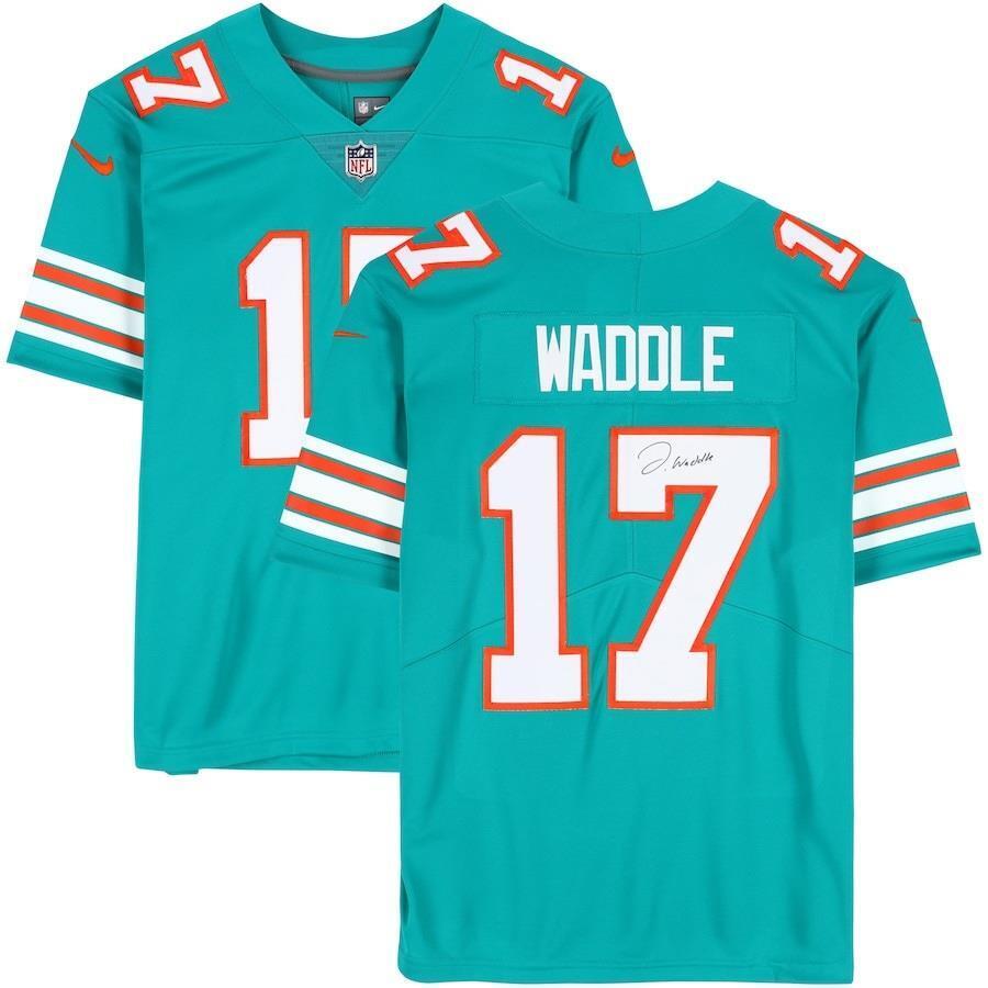 Jaylen Waddle Autographed Miami Dolphins Nike Limited Jersey - Authentic Signed Football Jersey for Collectors & Fans - Perfect for Game Day, Memorabilia Displays & Gifts