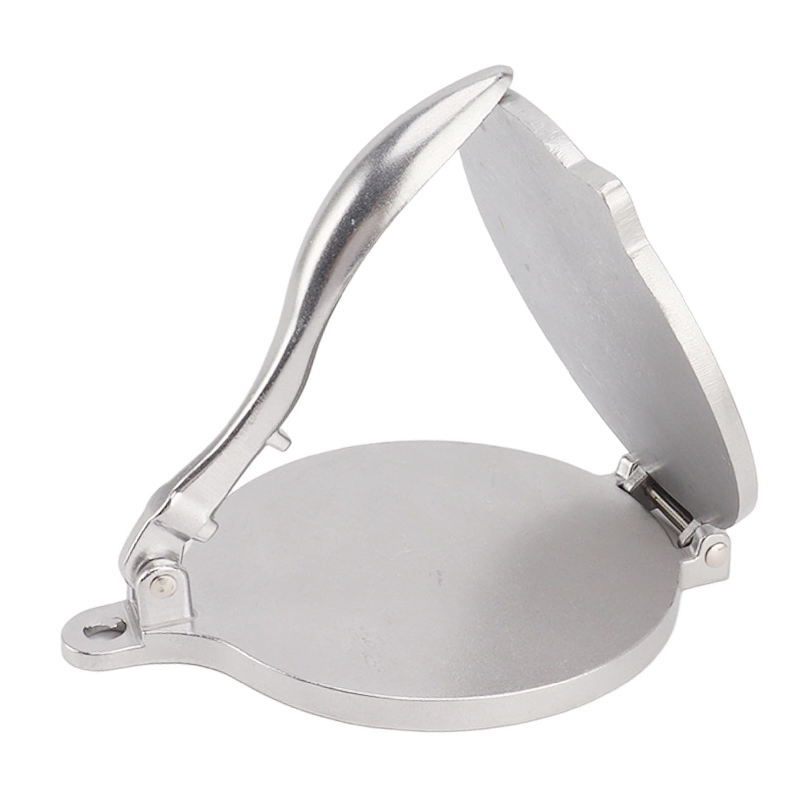 **16cm Silver Tortilla Press Maker - Efficient Kitchen Tool for Homemade Tortillas, Tacos, Quesadillas & More**