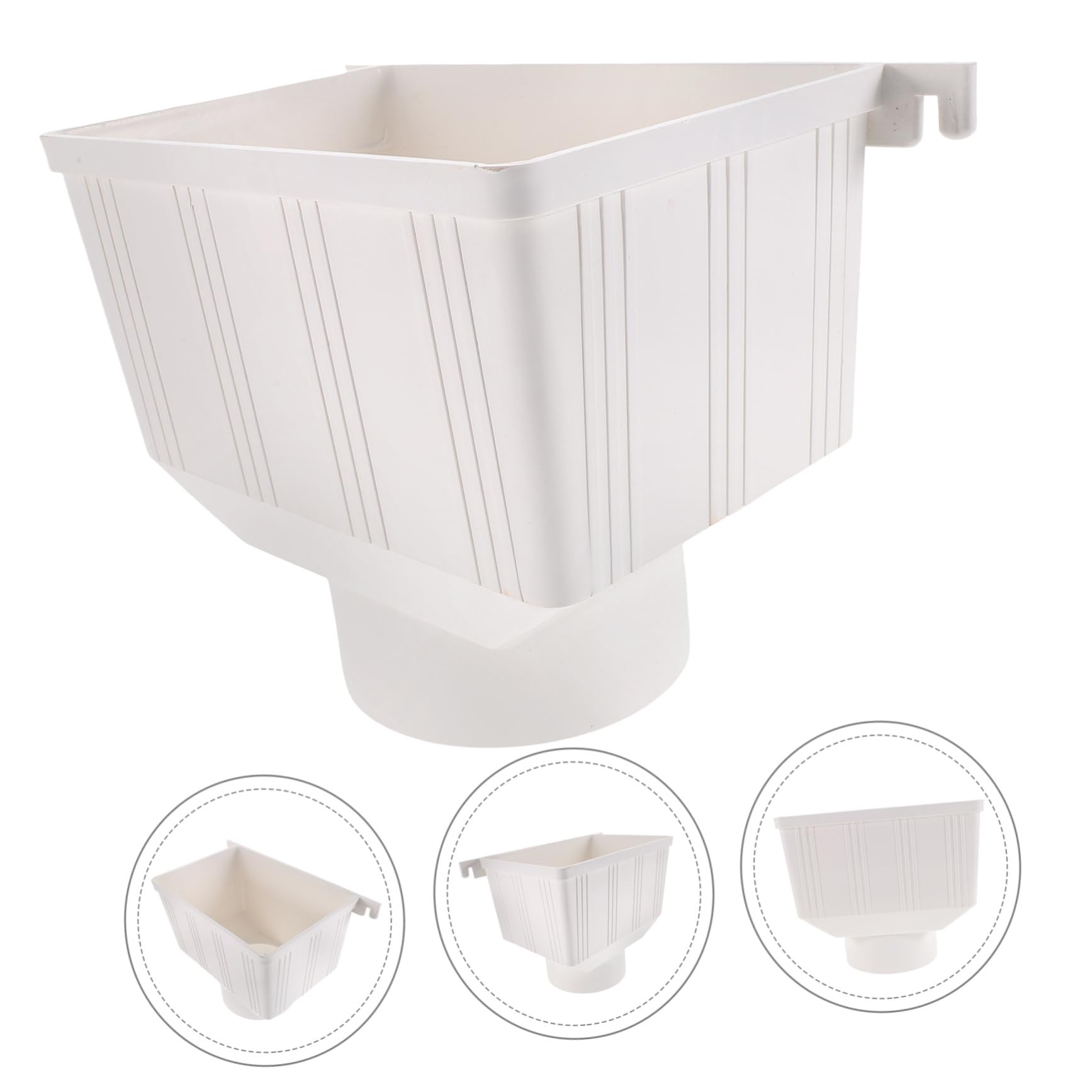 Jojofuny Rainwater Collection Gutter Drain Connector - Portable PVC Funnel for Rain Diverter System - Perfect for Garden Irrigation, Water Conservation & Outdoor Use