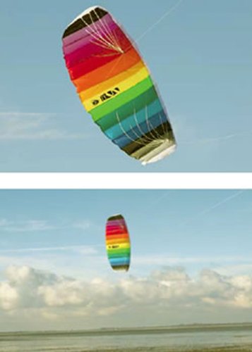 HQ Trainer Power Kite 1.8m with Control Bar - Best Beginner Kite for Beach & Land Flying - Perfect for Learning, Training, and Outdoor Recreation