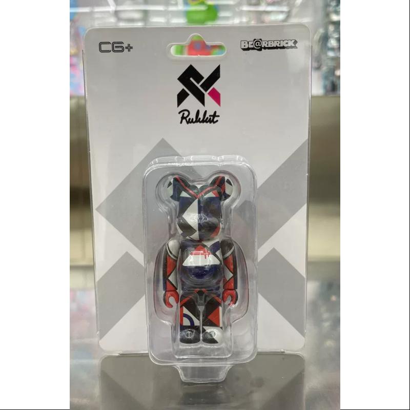 Limited Edition Bearbrick RUKKIT 100% Collectible Vinyl Art Toy by Medicom - Perfect for Display, Anime Fans & Urban Art Collectors