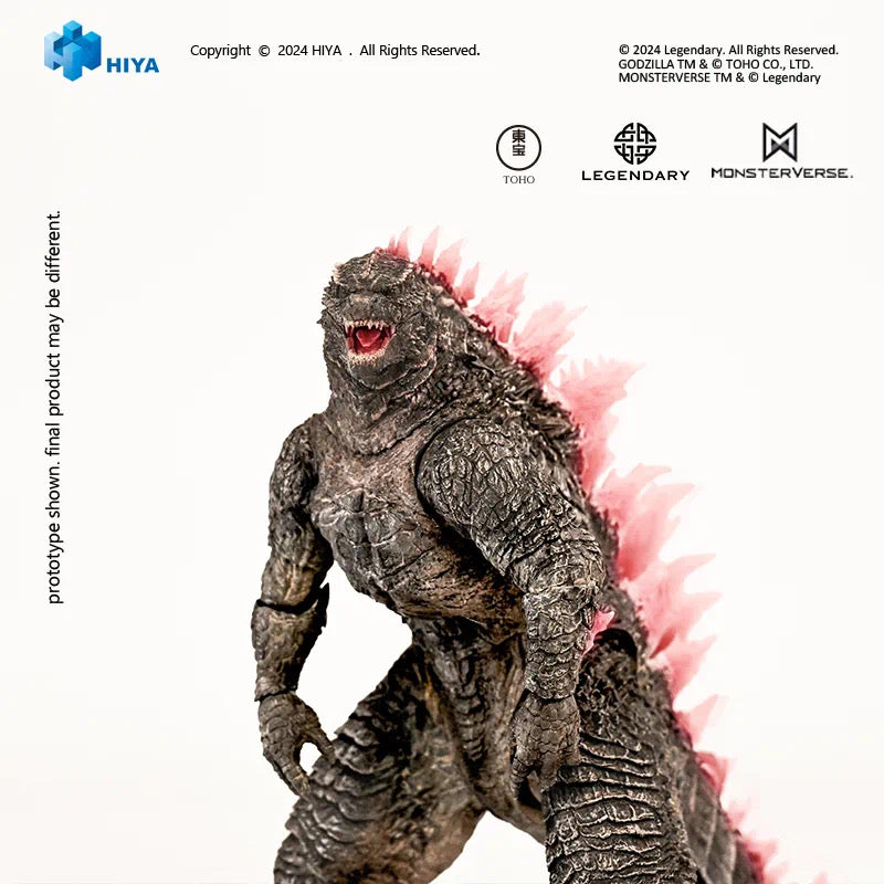 Pre-Order Hiya 7-Inch 18cm Godzilla Evolved Action Figure - Exquisite Basic Series from Godzilla x Kong: The New Empire - Perfect for Collectors, Display, and Movie-Themed Decor