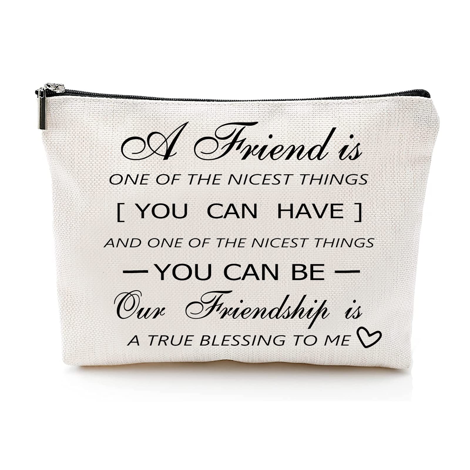 Unique Makeup Bag Gift for Women - Perfect Birthday, Mother's Day & Friendship Present - 9.8x7.8 Inch Cosmetic Pouch - Ideal for Travel, Daily Use & Special Occasions