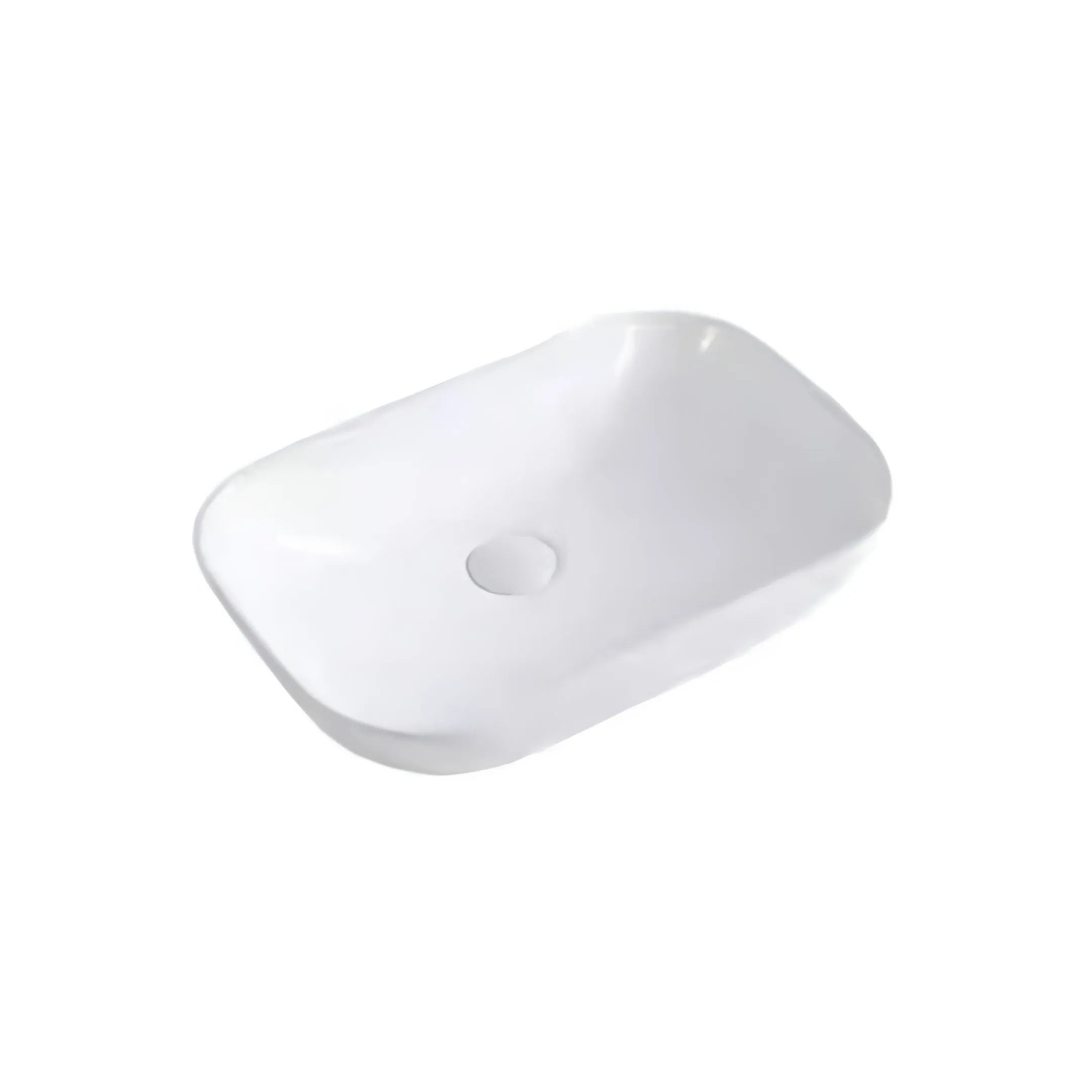 8074B Art Basin Sink - Modern Ceramic Bathroom Sink for Vanity, Powder Room & Guest Bath - Perfect for Contemporary Home Decor