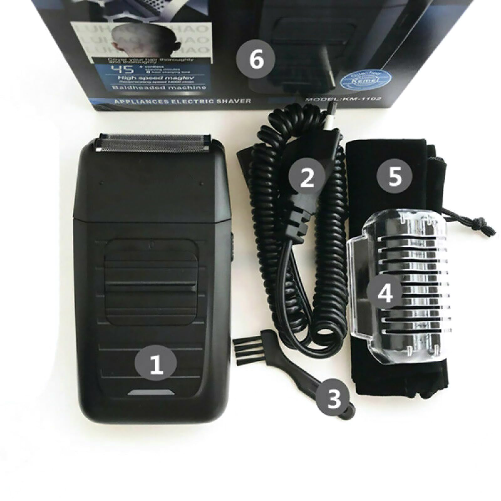 Best Electric Shavers for Men - Rechargeable Double Foil Shaver for Beard & Bald Head - Waterproof Electric Razor with Travel Lock - Perfect Gift for Dad, Husband, Boyfriend - Great for Travel, Business & Daily Grooming