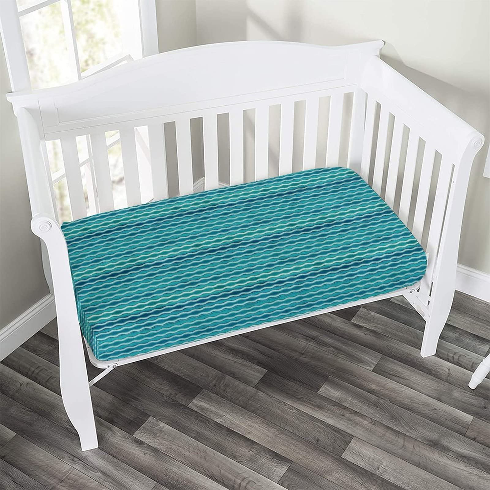 MIPSEC Wave Microfiber Fitted Crib Sheet - 28