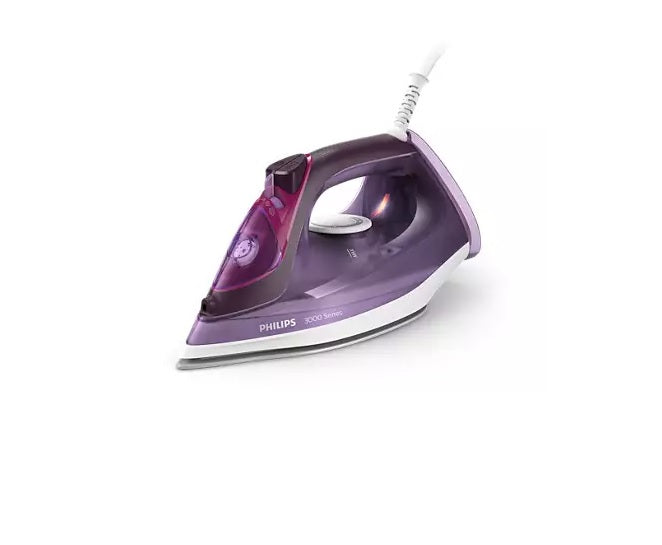 Philips 3000 Series Steam Iron - 2600 Watts Powerful Steam for Fast Wrinkle Removal - Perfect for Home, Office, and Travel Use