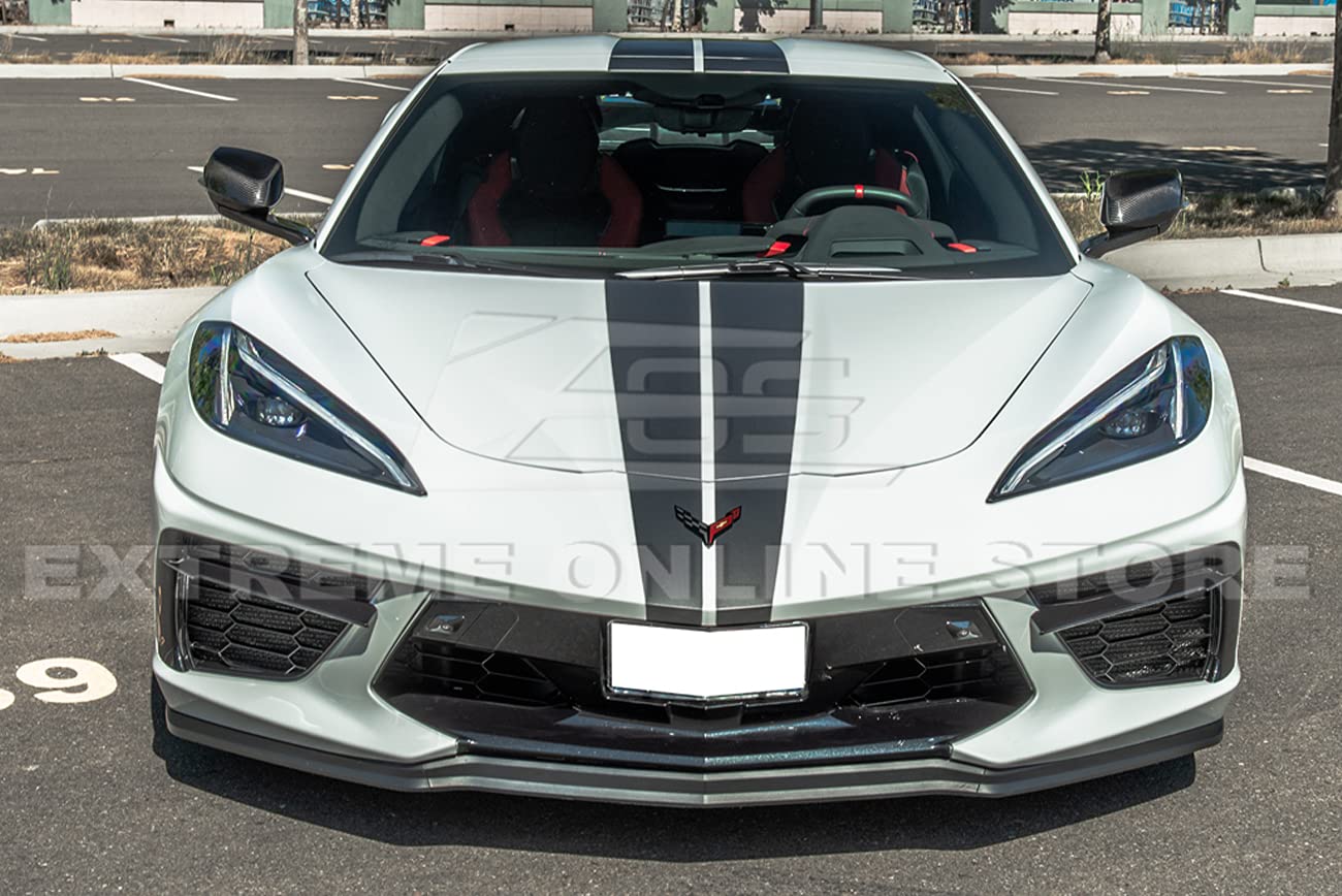 2020-Present Corvette C8 GM Factory Style Carbon Fiber Mirror Cover Trim Pair - Replacement Side Mirror Covers for Enhanced Style & Protection - Perfect for Car Enthusiasts & Custom Upgrades