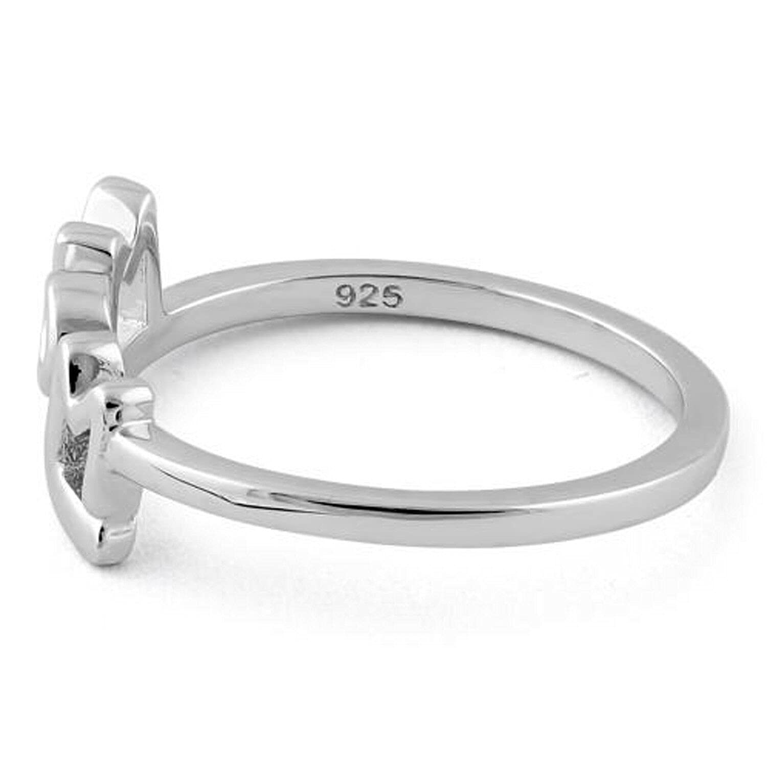 925 Sterling Silver Mom Ring with Letter Design - Elegant Mother's Day Gift Jewelry for Women - Perfect for Birthday, Anniversary & Special Occasions
