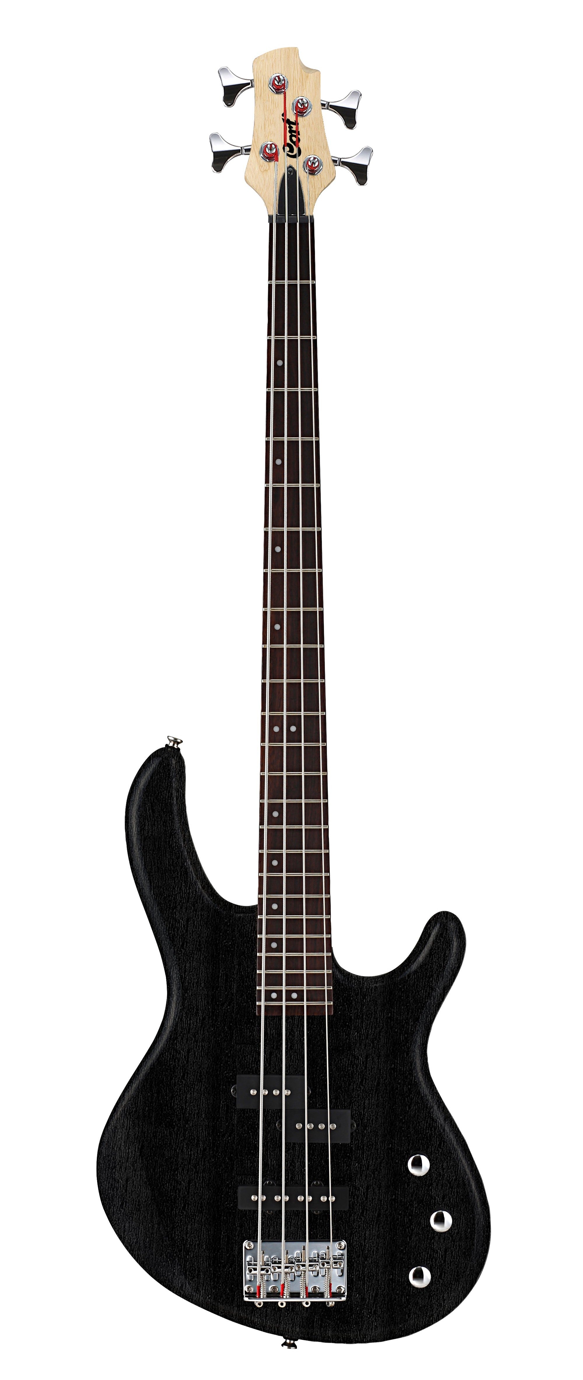 Cort ACTION PJ OPB 4-String Bass Guitar - Open Pore Black Finish | Perfect for Live Performances & Studio Recording