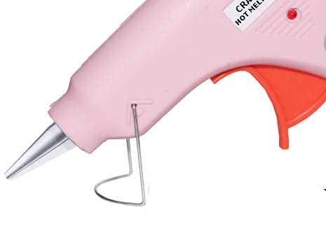 CRAFTYGUN Pink Mini 20 Watt Hot Melt Glue Gun Kit with 40 Glue Sticks - Perfect for DIY Crafts, Home Repairs, and School Projects